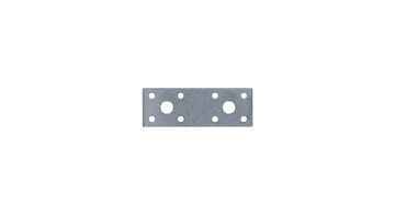 Plochá spojka 100x35mm, 2,5mm pozink, počet děr o průměru 5mm-8ks, 11mm-2ks