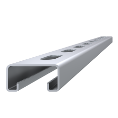 Děrovaný montážní C profil, 41x21x1,5, L-3m, pozinkovaný