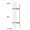 Nerezové 45° madlo, délka 800mm, AISI304