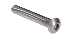 Nerezový šroub (M10x100mm) půlkulatá hlava, imbus, DIN7380 /AISI304