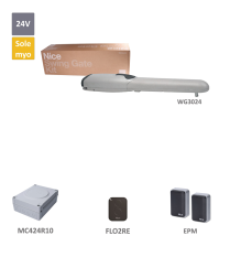 WINGO sada pro jednokřídlou bránu do 3,5m/křídlo, 1x WG3524 (24V, 85W, 1500N), 1x FLO2RE, 1 pár BF, 1x MC424R10 + vestavěný přijímač