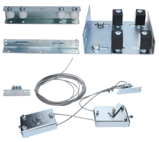 Kompletní set pro teleskopickou posuvnou bránu, max. šířka průjezdu 8 m. výrobce: Combi Arialdo. Volitelný doplněk krycí lišta kód C3009