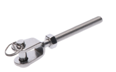 Nerezový úchyt s levým závitem LH6, broušená nerez K320 / AISI304