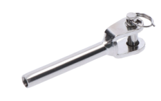 Nerezový úchyt s vnitřním závitem M6, broušená nerez AISI304