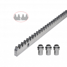 Hřeben kovový 30 x 12 mm, L - 1000 mm, M4, maximálně do 2200 kg, 3x úchyt+šrouby, pozinkovaný se zámkem