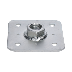 Horní deska 110x110 s maticí M24, žárový pozink, výška 23mm, patka pilíře