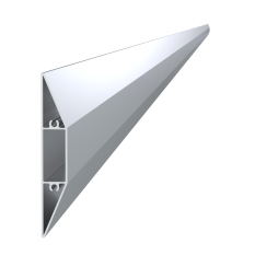Poškodený profil 100x16mm, L-6000mm, hliník bez povrchovej úpravy