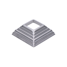 Krytka plechová, 90x90x29mm, díra: 32x32mm