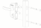 LOCINOX® Zámkový set LAKZ P1 pre profil 40X40 mm (kazeta, zámok, polyamidové kľučky, cylindrická vložka), voliteľná farba RAL