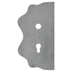 Štít 250x135x3mm s otvory, rozteč 72mm, otvor pro kliku ø 19,5mm, hladký, oboustranný (levý i pravý), pro zámek ZMH331