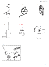 041-0003 náhradná objímka, pre LM3800W