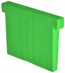 Klín plastový - zelený (sklo 16,76 mm) k hliníkovému kotevnímu profilu