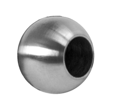 Koule koncová ø 20 mm na trubku ø 12 mm, otvor ø 12,2 mm, broušená nerez K320 / AISI316