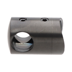Držák tyče ø 12 mm na trubku ø 42,4 mm, PVD - černá