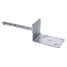 Patka sloupku L 84x130x324mm, 5mm žárový pozink, průměr nohy 18mm, počet děr o průměru 11mm-3ks