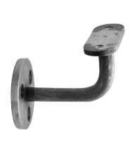 Držák madla na stěnu (pevný, plochý), odsazení 75 mm, ocel bez povrchové úpravy