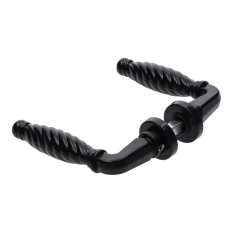 Klika hliníková, černá barva, na profil 35-55 mm (pár)