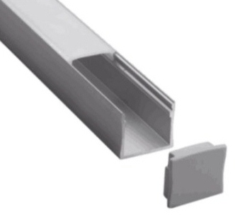 Profil hliník 1250mm pro LED madlo EB1-HM42, EB1-JHM40; EB1-JHM60x40; balení obsahuje hliníkový profil 1250mm, plastovou krytku a 2x ukončení