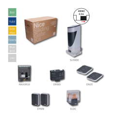 SLIGHT sada pohonu pro posuvnou bránu do 400 kg s LED osvětlením, motor 24 V, 250 W, 6 Nm, příslušenství 2x ON2E, 1x EPMB, 1x OXIBD, 1x ELDC