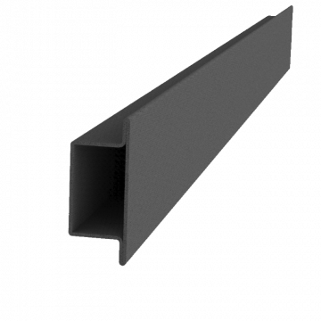 Uzavretý profil T 55x34x25x2mm, čierny S235, hladký L=3000mm, cena za 1ks(3m), čierny bez povrchovej úpravy, predaj len v 3 a 6m dĺžkach - Délka: 3m