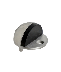 Nerezový doraz dveří s gumou (ø 44x25mm), broušená nerez K320 / AISI304