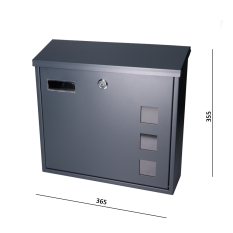 Schránka poštovní, max A4, barva: RAL 7016