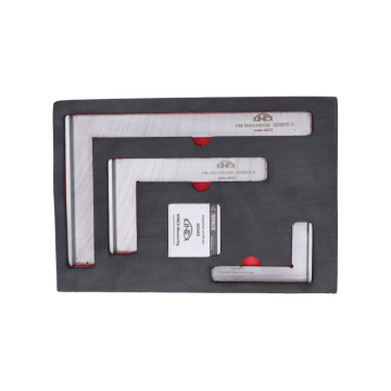 Sada zámečnických příložných úhelníků KINEX (100x63 mm, 160x100 mm, 250x160 mm) PN 25 5124