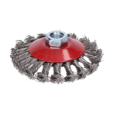 PROTECO kartáč miskový copánkový 100mm x M14x2 NEREZ