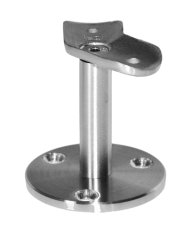 Držák madla (45 ° úhel) na trubku ø 42.4 mm, broušená nerez K320 / AISI30