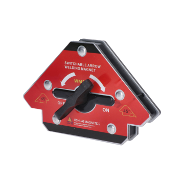 Svařovací magnet / svařovací úhel, vypínací, zatížení 80kg, měřící úhly: 45, 90, 135, neodymový