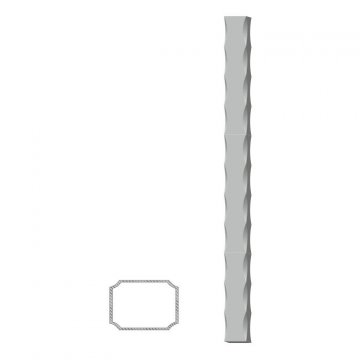 Uzavretý profil 40x30x2mm, čierny S235, zdobený po hranách L=1000mm, cena za 1ks(1m) - Délka: 1m