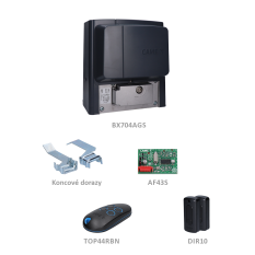 CAME BX PLUS sada pre posuvnú bránu do 400kg, 1x BX704AGS (230V, 320W, 600N) 1x ZBX7N, 1x AF43S, 1x TOP44BRN, 1 pár DIR10