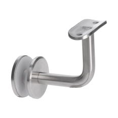 Držiak madla pevný na trubku ø 42.4mm, s uchytením na sklo 6-21,52mm, brúsená nerez K320 /AISI304