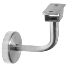 Držák LED madla na zeď na madlo EB1-HM42, EB1-JHM42 a EB1-JHM60x40, broušená nerez K320/AISI304