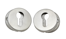 Kulatá rozeta na cylindrickou vložku (ø 52 mm), bal.: 1 pár, broušená nerez K320 / AISI304