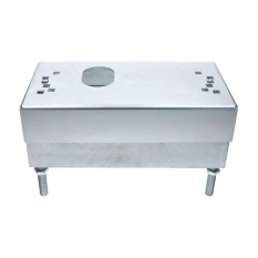 Univerzální podstavec pro pohony k posuvným branám, určený na chemické kotvení, výškově nastavitelný 70 - 140 mm, pozinkovaný