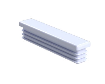 Krytka plastová 20 x 100 mm, bílá