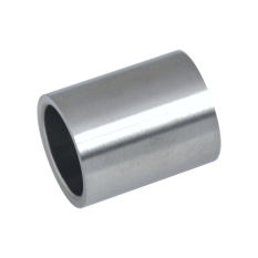 Přechod na vymezení vzdálenosti mezi sloupem (plochý) a kotevní deskou, ø 20x2,0 mm /L:25 mm, bez vnitřního šroubu, broušená nerez K320 / AISI304, bal: 1ks