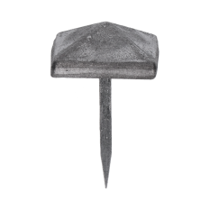 Ozdobný kovaný čtvercový hřebík, hlavička 30x30x13mm, hrot 3x2x33mm, bez povrchovej úpravy