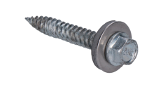 Samozávrtná skrutka bimetalová, 6x38mm, s podložkou s priemerom 16mm, pre plechy do 2mm