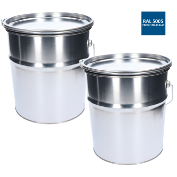 Barva antikorozní polomatná na zinek 20 kg - signální modrá