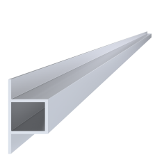 Hliníkový T profil uzavřený 40x35x75x3 mm, délka 6000 mm, materiál EN AW-6060 T66, přírodní hliník bez povrchové úpravy, cena za KUS