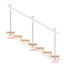 Nerezový sloup, boční kotvení, bez výplně, vrch nastavitelný (ø 42,4x2 mm), broušená nerez K320 / AISI304