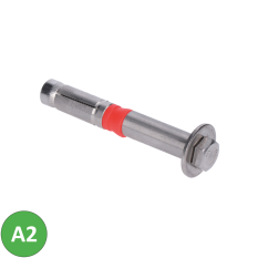 Nerezová kotva pro hliníkový profil AL-L141-2,5, AL-L141-5, AISI304/broušená