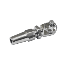 Úchyt pro nerezové lanko 4 mm, broušená nerez K320 / AISI304