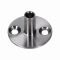 Spodní část příruby ø 35 mm, pro trubky ø 12 mm , (venkovní průměr příruby ø 8,9 mm), broušená nerezová ocel K320 /AISI304