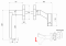 Klika (levá) + koule oválná (pevná), vyhnutá včetně dolní rozety, balení: 1ks klika (levá), 1ks koule oválná, 2ks dolní oválná rozeta, broušená nerez AISI304