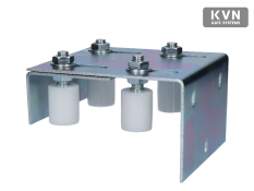 Horní vedení brány, nastavitelné pro profil 10-85mm, 4x nylon. kolečka D30mm H40mm