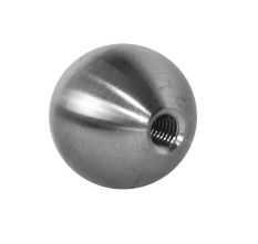 Koule plná se závitem M6 / ø 25mm, broušená nerez K320 / AISI304