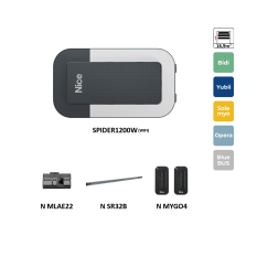 SPIDER32BLBDWKCE sada s WIFI pre sekcionálnu bránu do 16,9 m2